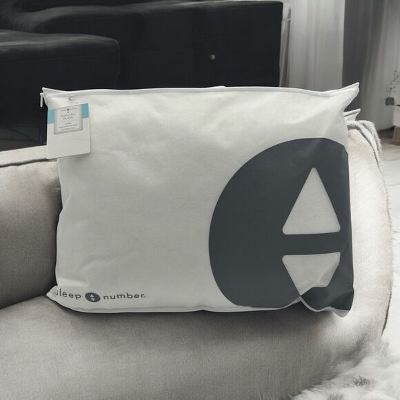 One New Sleep Number Classic Plush Comfort Pillow Standard White #423985